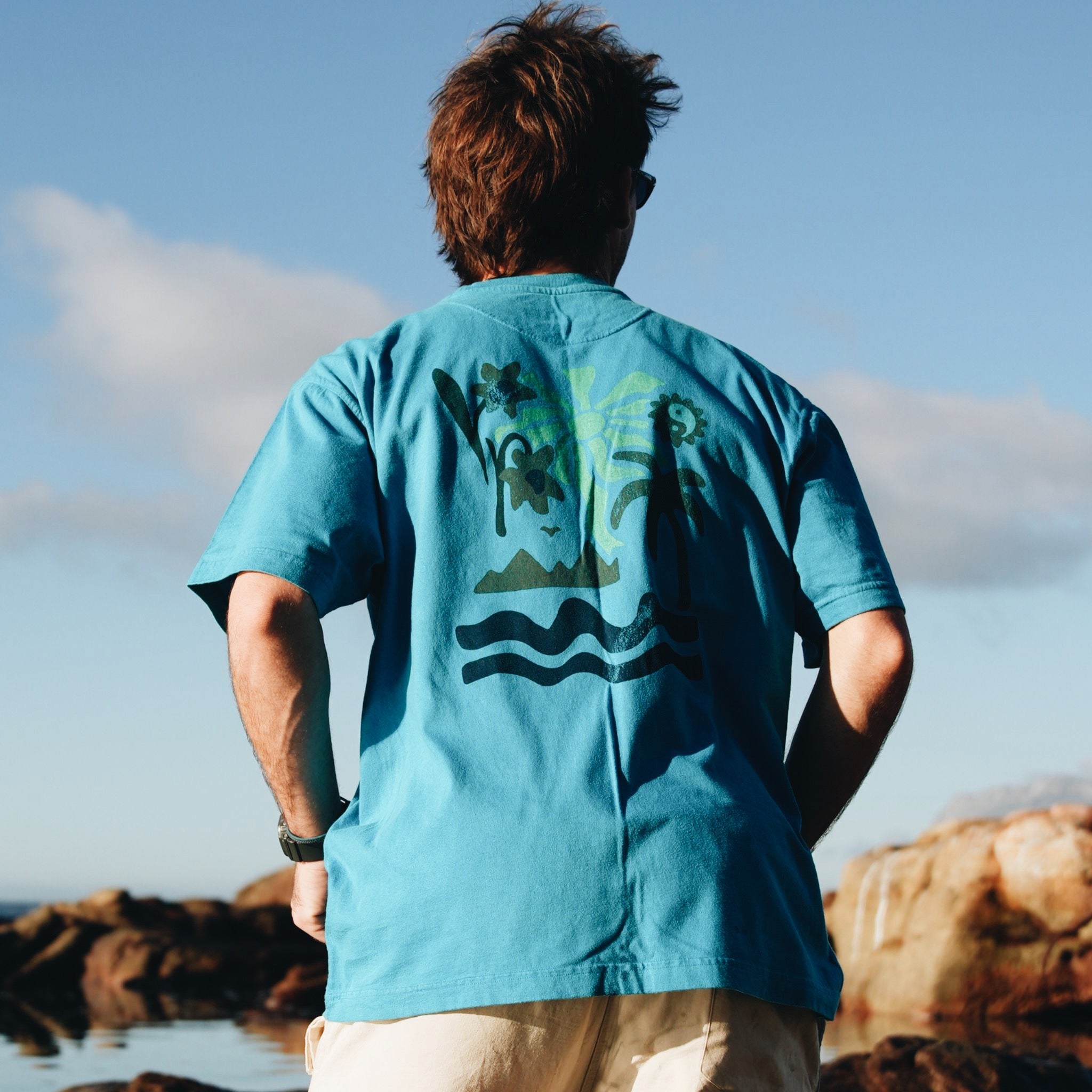 Sunshine Tee - Electric Blue