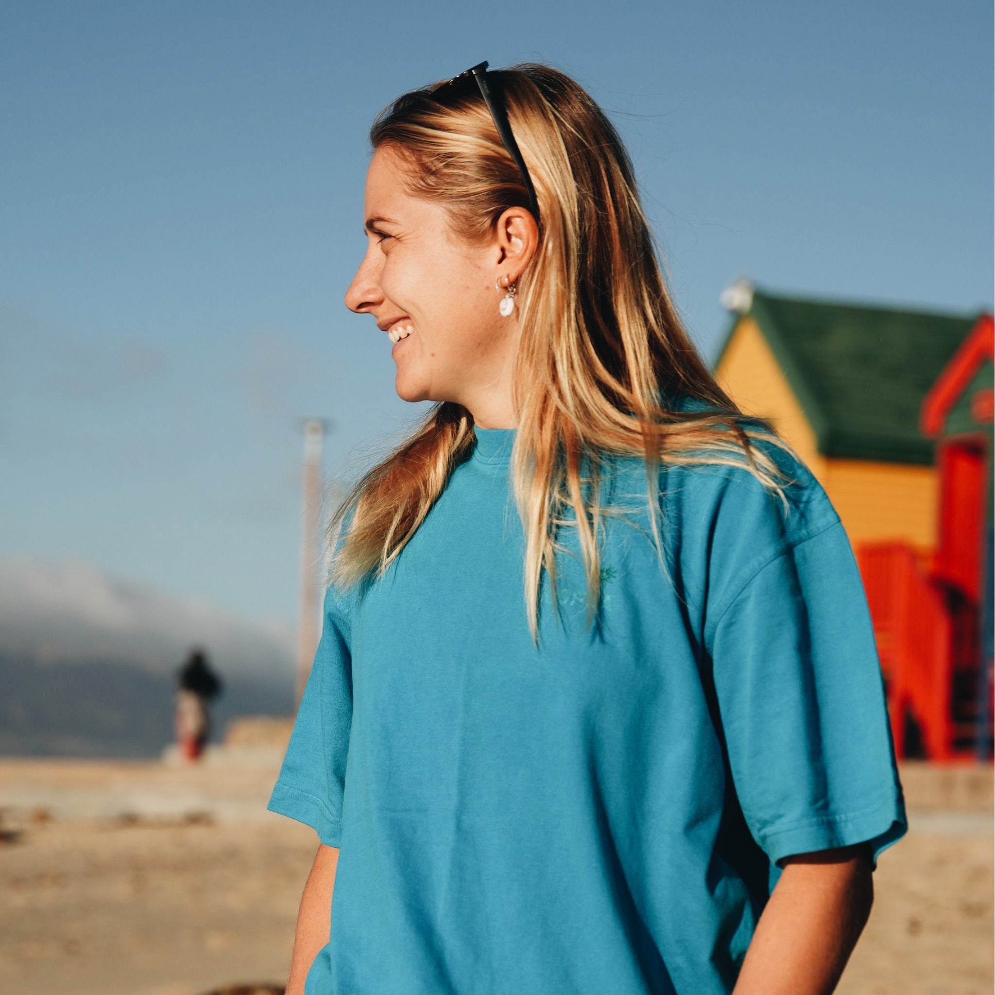 Whale Tee - Electric Blue