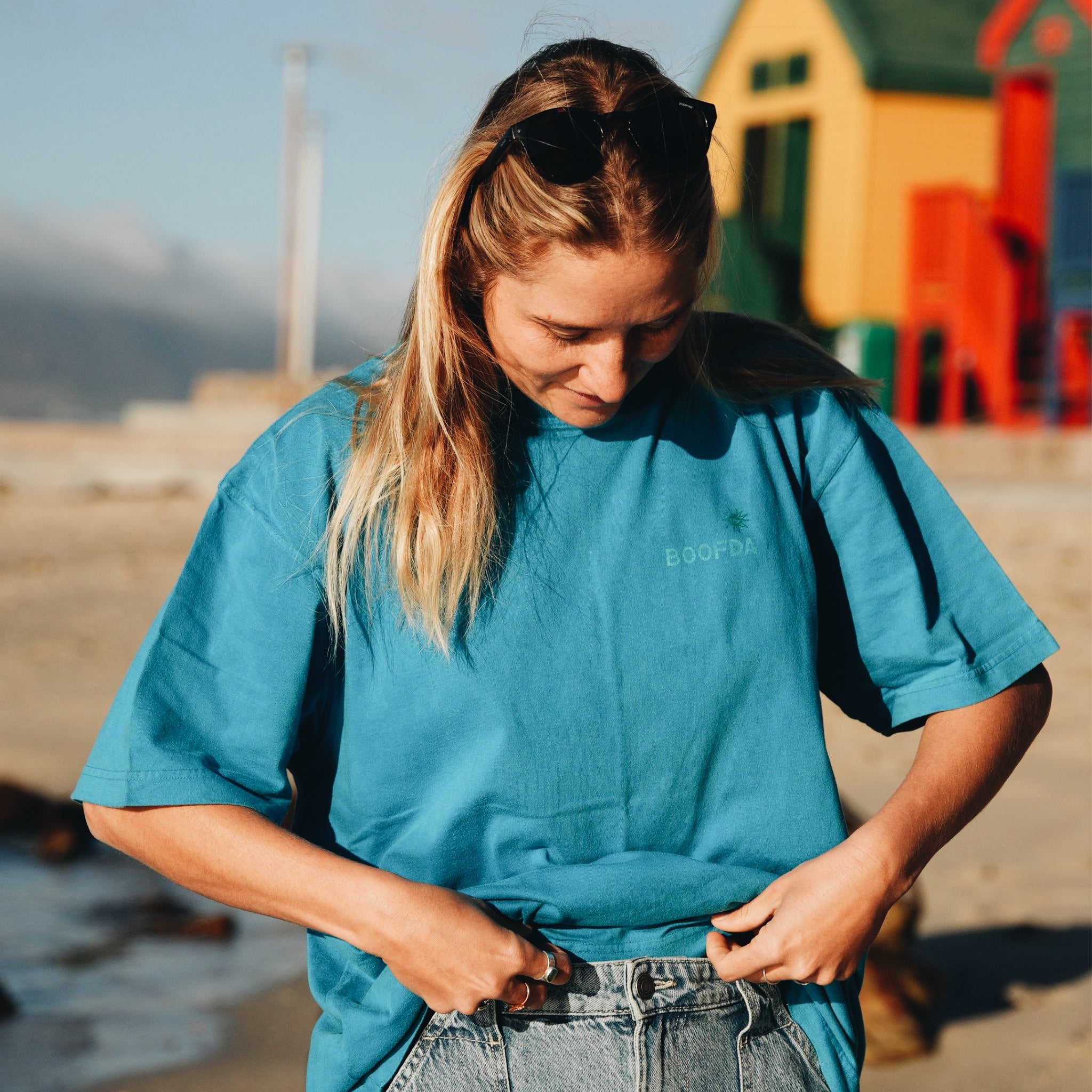 Whale Tee - Electric Blue